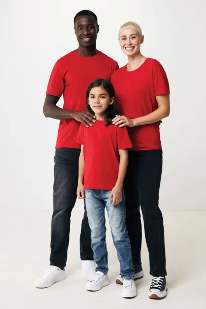  Iqoniq Koli kids lightweight recycled cotton t-shirt - iqoniq Red 