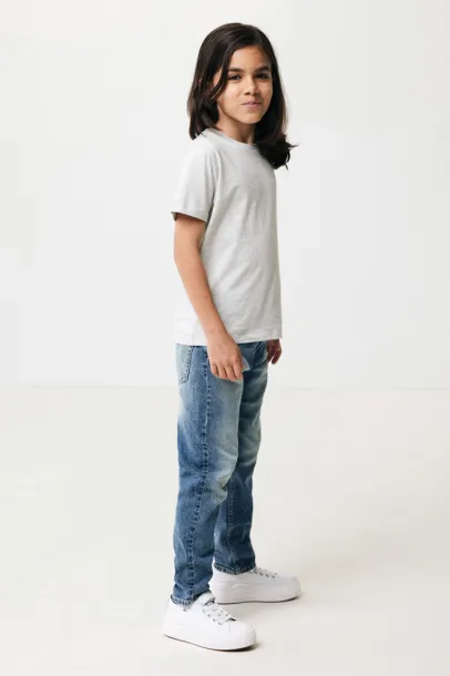  Iqoniq Koli kids lightweight recycled cotton t-shirt - iqoniq light heather grey