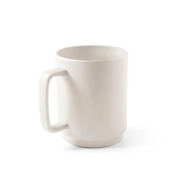 MIGHTY Ceramic mug with cylindrical body 330 mL Pastel white