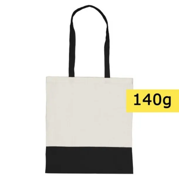  Cotton shopping bag, 140 g/m2 black