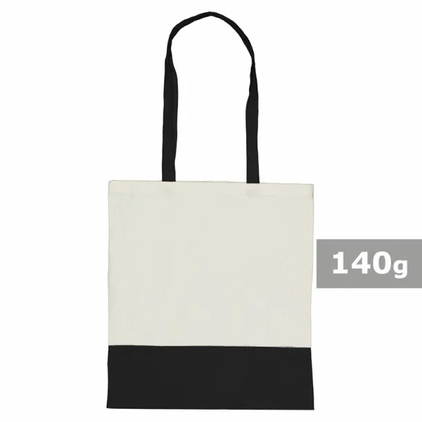  Cotton shopping bag, 140 g/m2 Crna