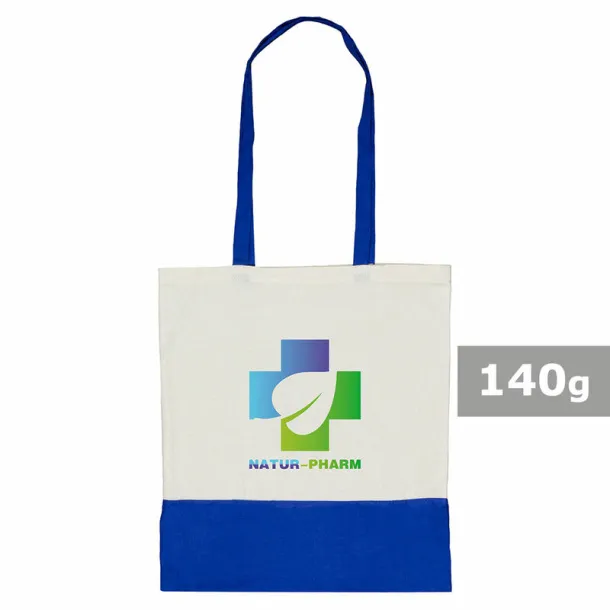  Cotton shopping bag, 140 g/m2 Mornarski plava