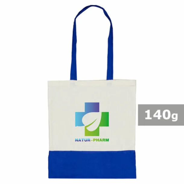  Cotton shopping bag, 140 g/m2 Mornarski plava