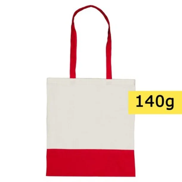  Cotton shopping bag, 140 g/m2 red