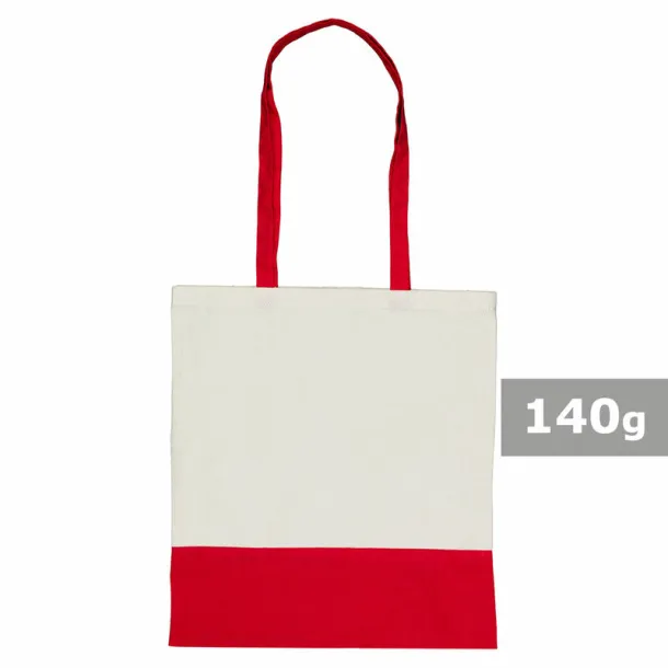  Cotton shopping bag, 140 g/m2 red