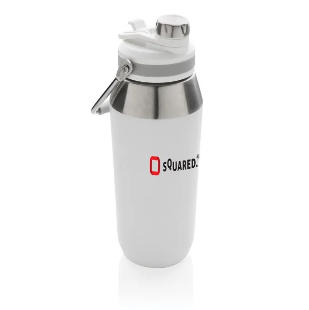  Vacuum stainless steel dual function lid bottle 1L - XD Collection White 