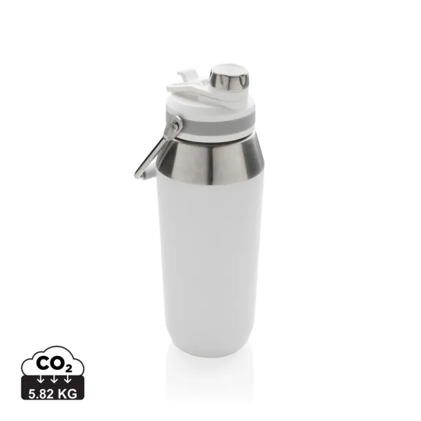  Vacuum stainless steel dual function lid bottle 1L - XD Collection White 