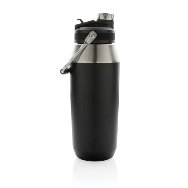  Vacuum stainless steel dual function lid bottle 1L - XD Collection Black 