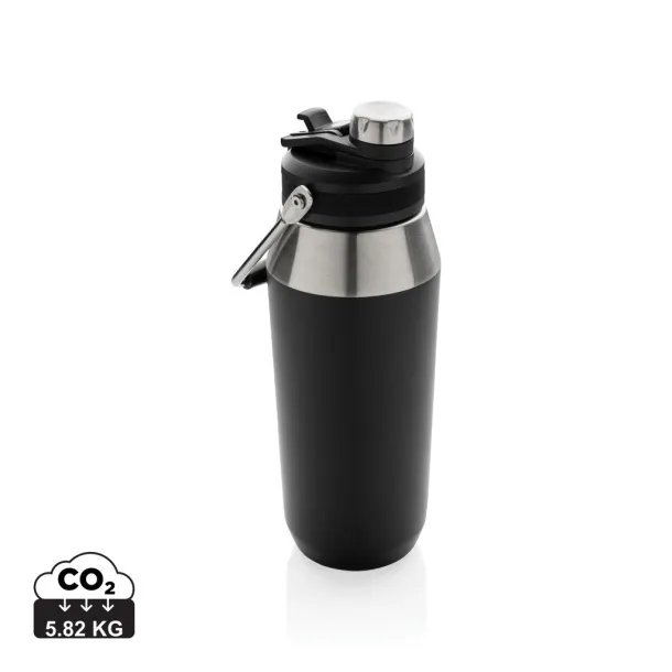  Vacuum stainless steel dual function lid bottle 1L - XD Collection Black 