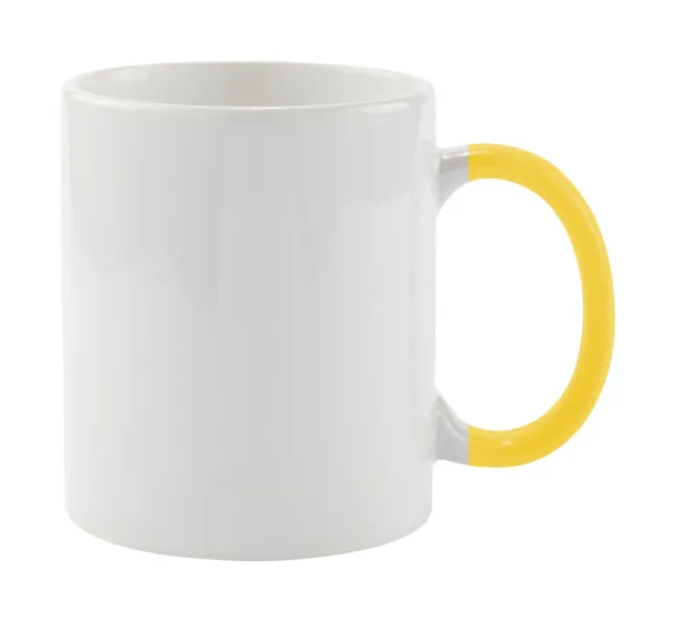 Plesik mug White Yellow