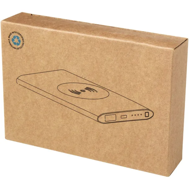 Juice Type-C bežična prijenosna baterija od recikliranog aluminija, 4.000 mAh Crna