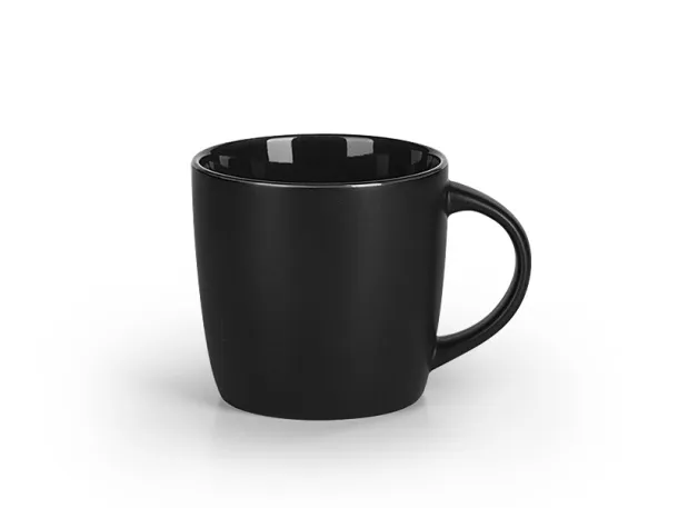 BLACK BERRY stoneware mug - CASTELLI Black