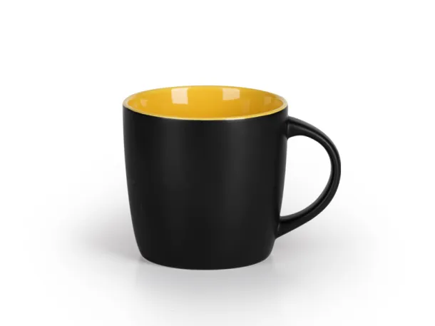 BLACK BERRY stoneware mug - CASTELLI Yellow