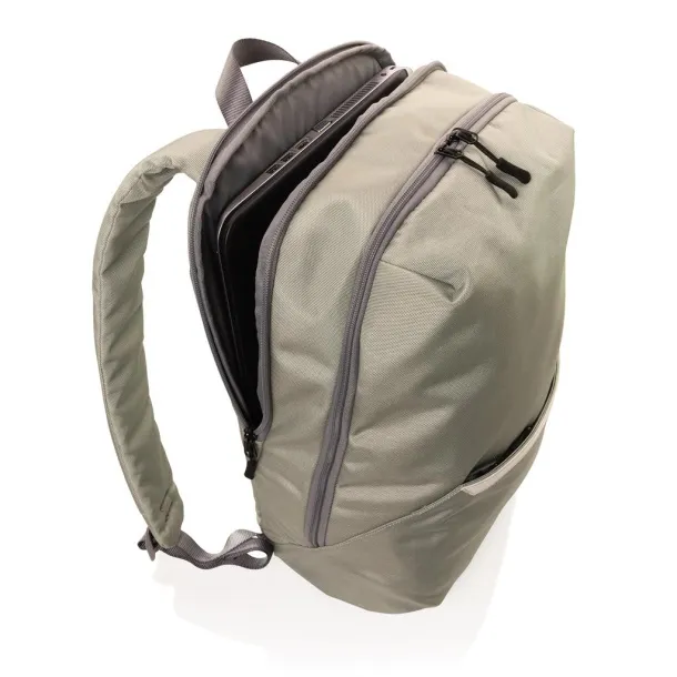  Impact AWARE™ 1200D 15.6'' modern laptop backpack - XD Xclusive Green 18-4006 TPG