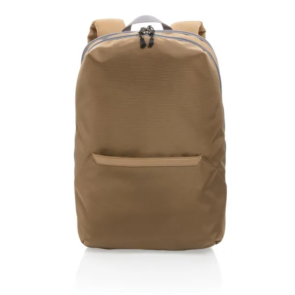  Impact AWARE™ 1200D 15.6'' modern laptop backpack - XD Xclusive Brown 18-4006 TPG