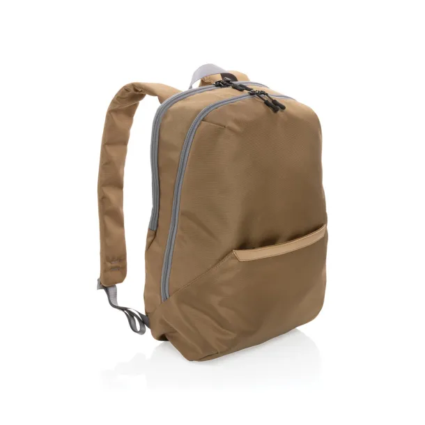  Impact AWARE™ 1200D 15.6'' modern laptop backpack - XD Xclusive Brown 18-4006 TPG