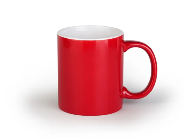 BARTON keramička šalica, 325 ml - CASTELLI Crvena Bijela