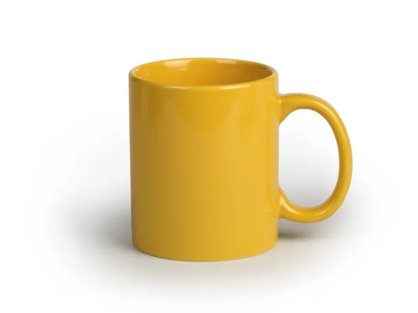 BARTON stoneware mug - CASTELLI Yellow