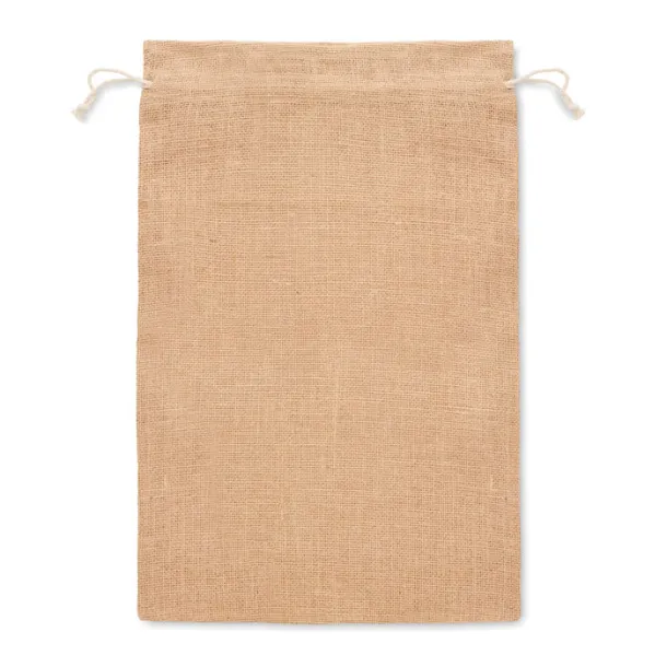 JUTE LARGE Large jute gift bag 30 x 47cm Beige