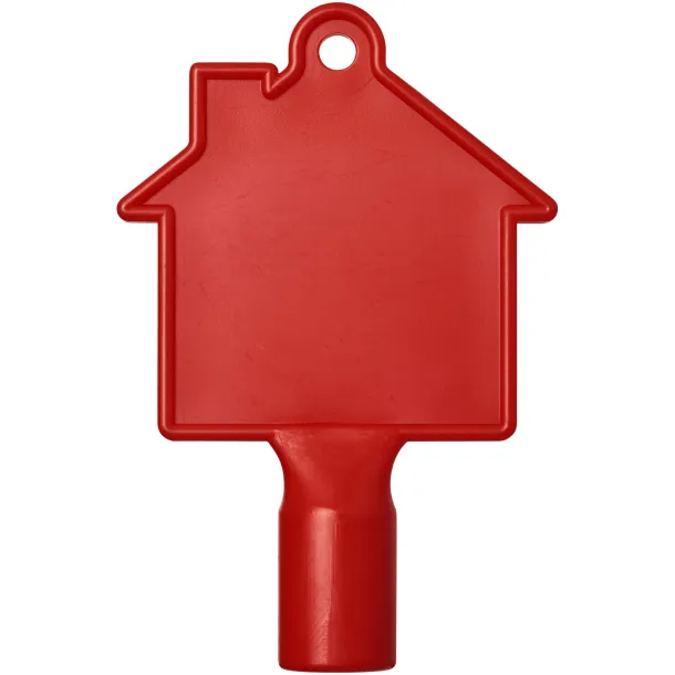 Maximilian house-shaped meterbox key - Unbranded Red