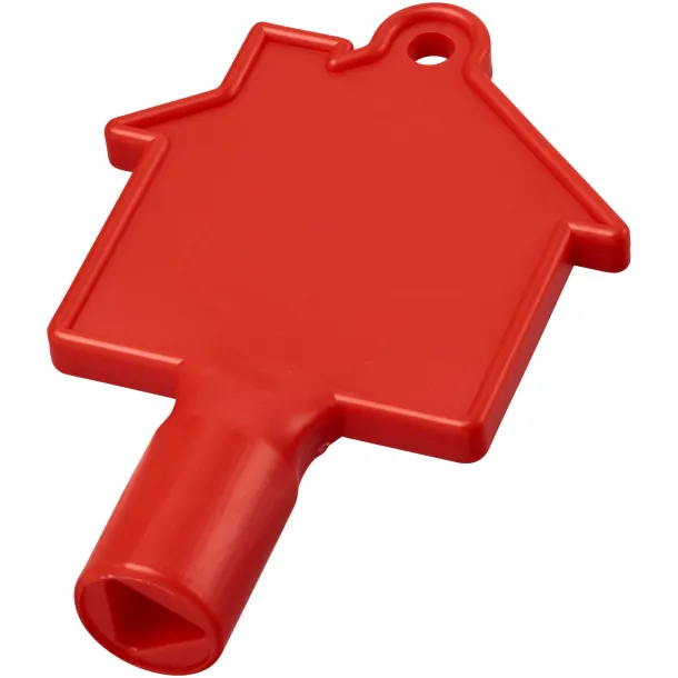 Maximilian house-shaped meterbox key - Unbranded Red