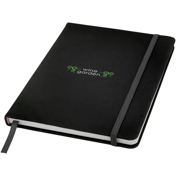 Spectrum A5 notebook with blank pages Solid black