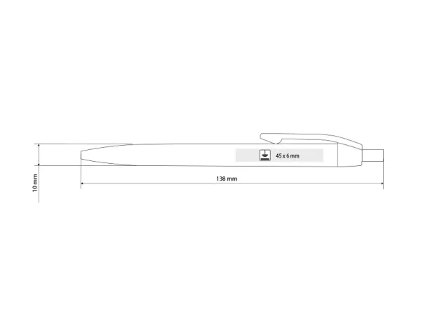 AMIGA plastic ball pen Royal blue