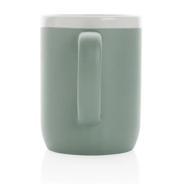  Keramička šalica s bijelim rubom, 300 ml - XD Collection 45533C Bijela