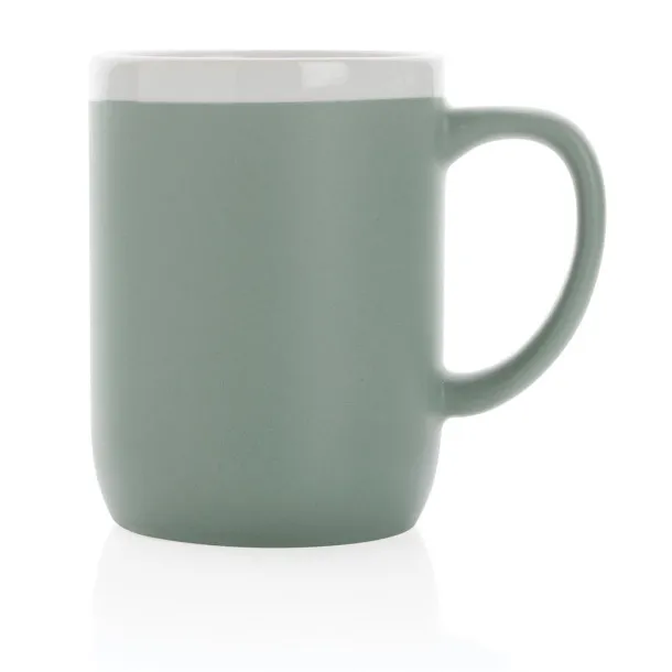  Keramička šalica s bijelim rubom, 300 ml - XD Collection 45533C Bijela