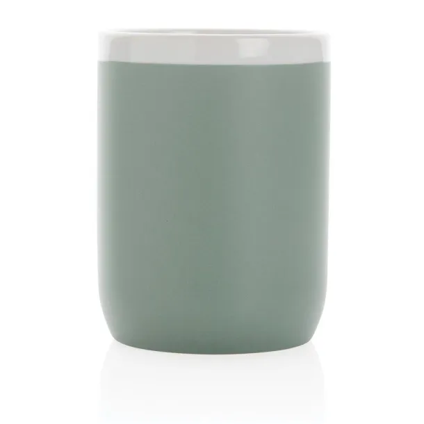  Keramička šalica s bijelim rubom, 300 ml - XD Collection 45533C Bijela