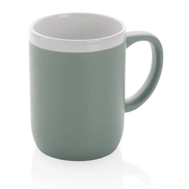  Keramička šalica s bijelim rubom, 300 ml - XD Collection 45533C Bijela