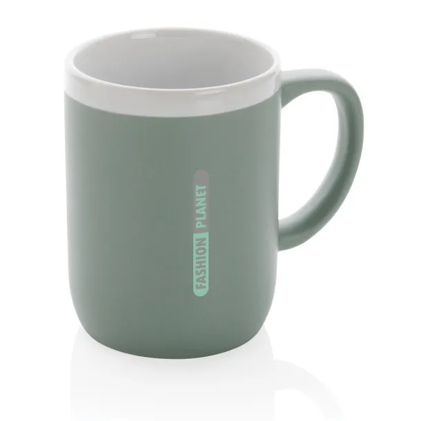  Ceramic mug with white rim - XD Collection 45533C White