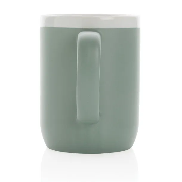 Keramička šalica s bijelim rubom, 300 ml - XD Collection 45533C Bijela