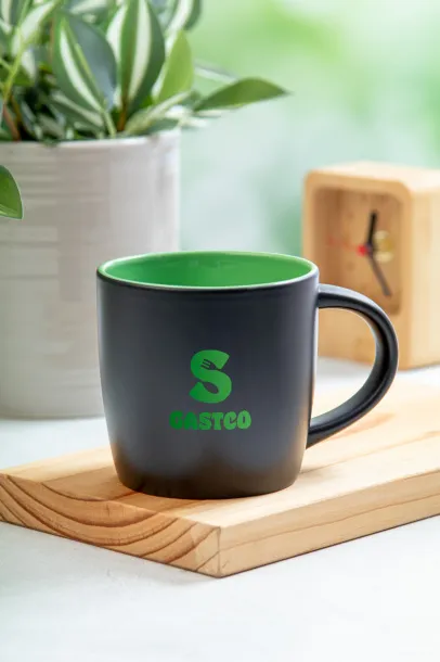 Sculptus šalica, 300 ml Zelena Crna