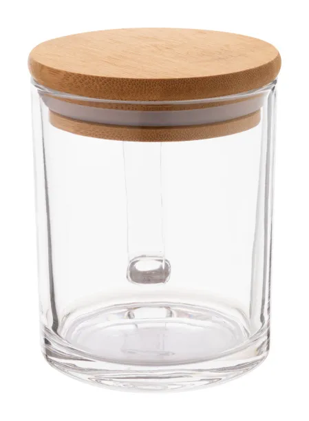 Strobba šalica od recikliranog stakla, 300 ml Prozirno Prirodna