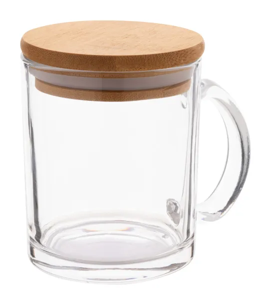 Strobba recycled glass mug Transparent Natural