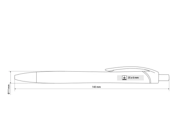 ROSS ECO RPET ball pen Kelly green