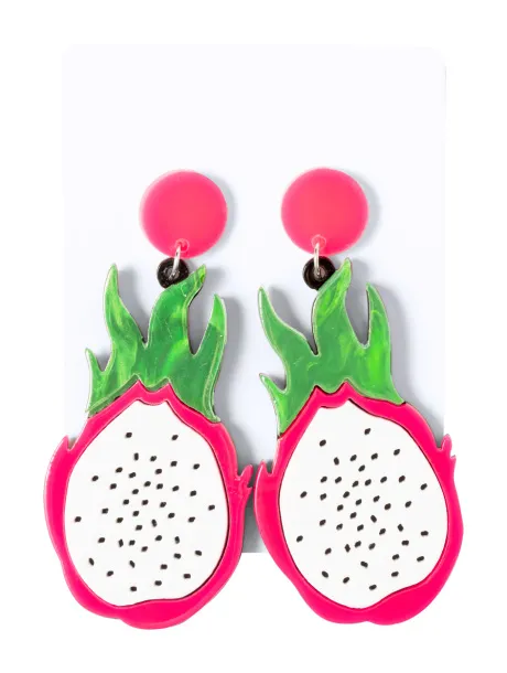 Kely earrings, strawberry Multicolour