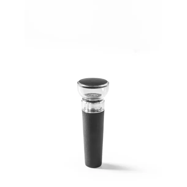 VIOGNIER Wine stopper with vacuum pump Black