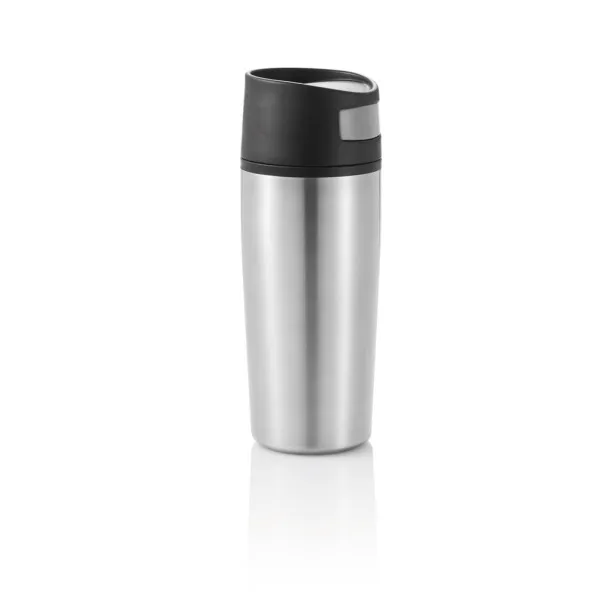  Auto šalica bez drške, 300 ml - XD Design Srebrna Crna