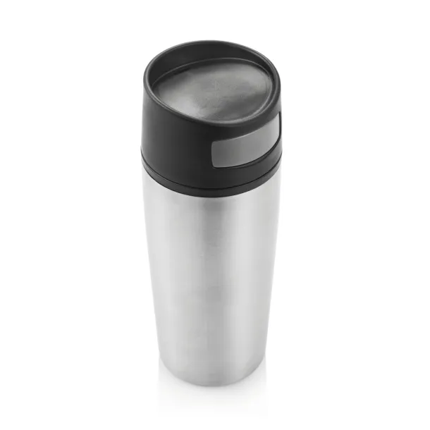  Auto šalica bez drške, 300 ml - XD Design Srebrna Crna