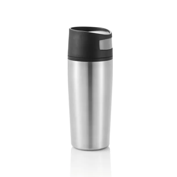  Auto šalica bez drške, 300 ml - XD Design Srebrna Crna