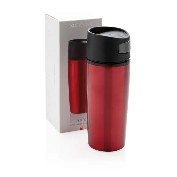  Auto šalica bez drške, 300 ml - XD Design Crvena Crna