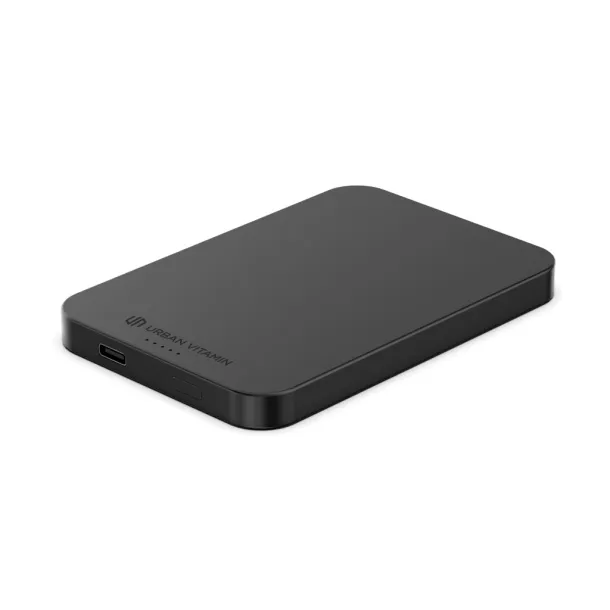  Urban Vitamin Richmond prijenosna baterija od RCS plastike/aluminija, 5 000 mAh - Urban Vitamin Crna