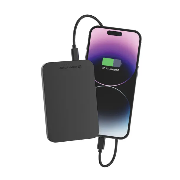  Urban Vitamin Richmond RCS plastic/alu 5000mah powerbank - Urban Vitamin Black 