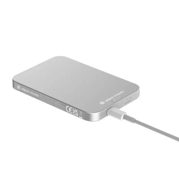  Urban Vitamin Richmond RCS plastic/alu 5000mah powerbank - Urban Vitamin Silver 