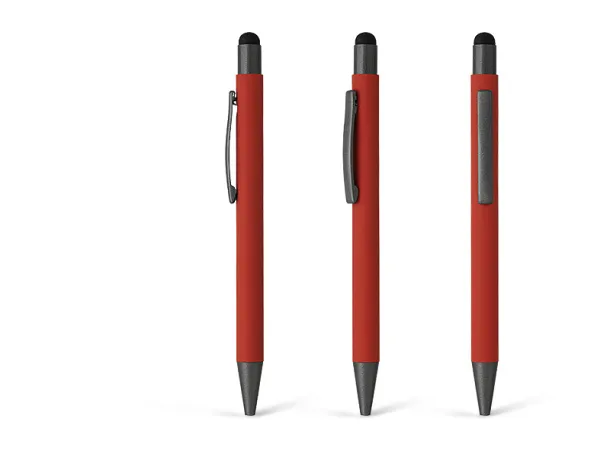 TITANIUM TOUCH metal 'touch' ball pen Red