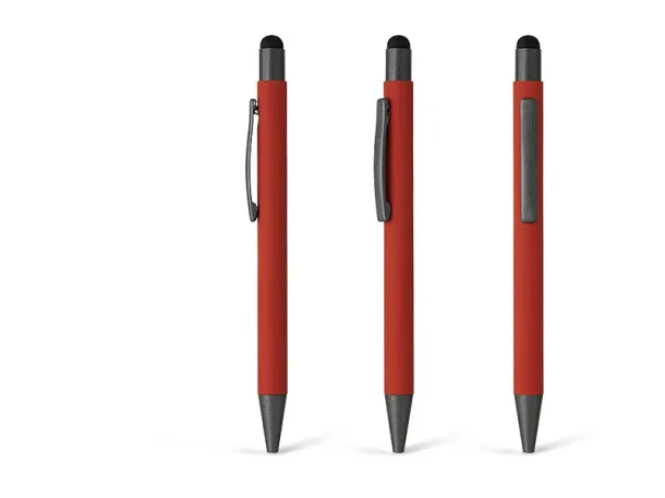 TITANIUM TOUCH metal 'touch' ball pen Red