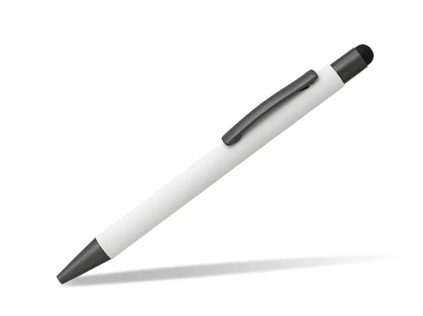 TITANIUM TOUCH metal 'touch' ball pen White