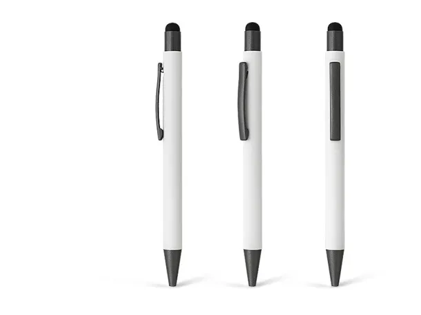 TITANIUM TOUCH metal 'touch' ball pen White